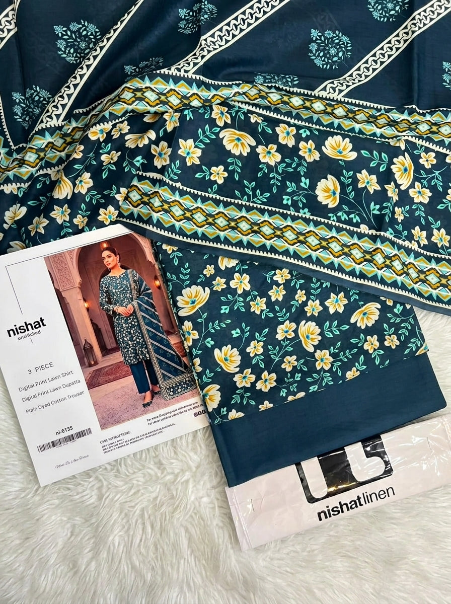 NISHAT LAWN THREE PIECE