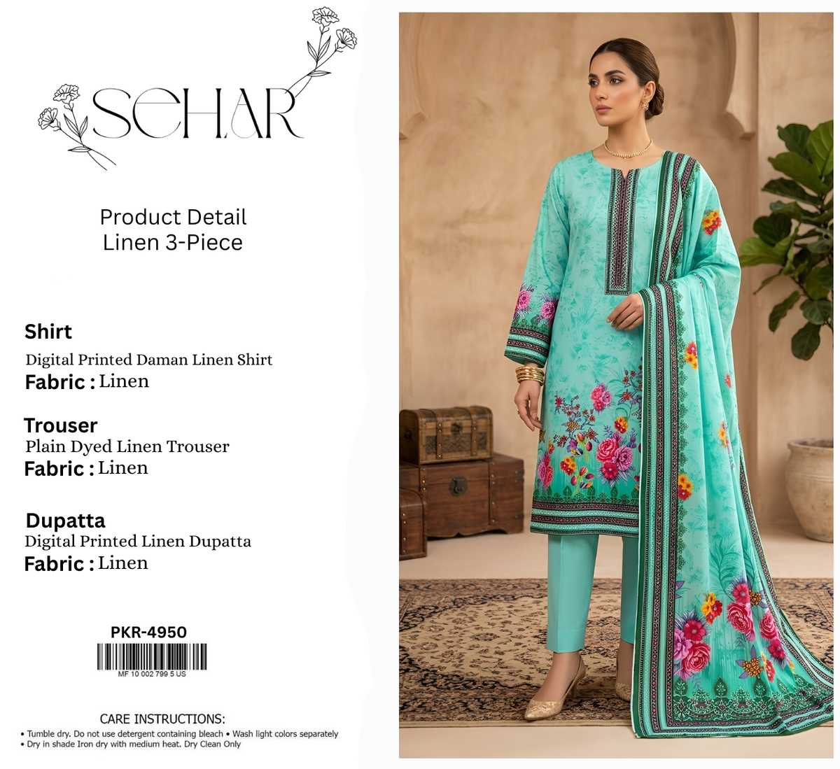 SEHAR LINEN 3-PIECE