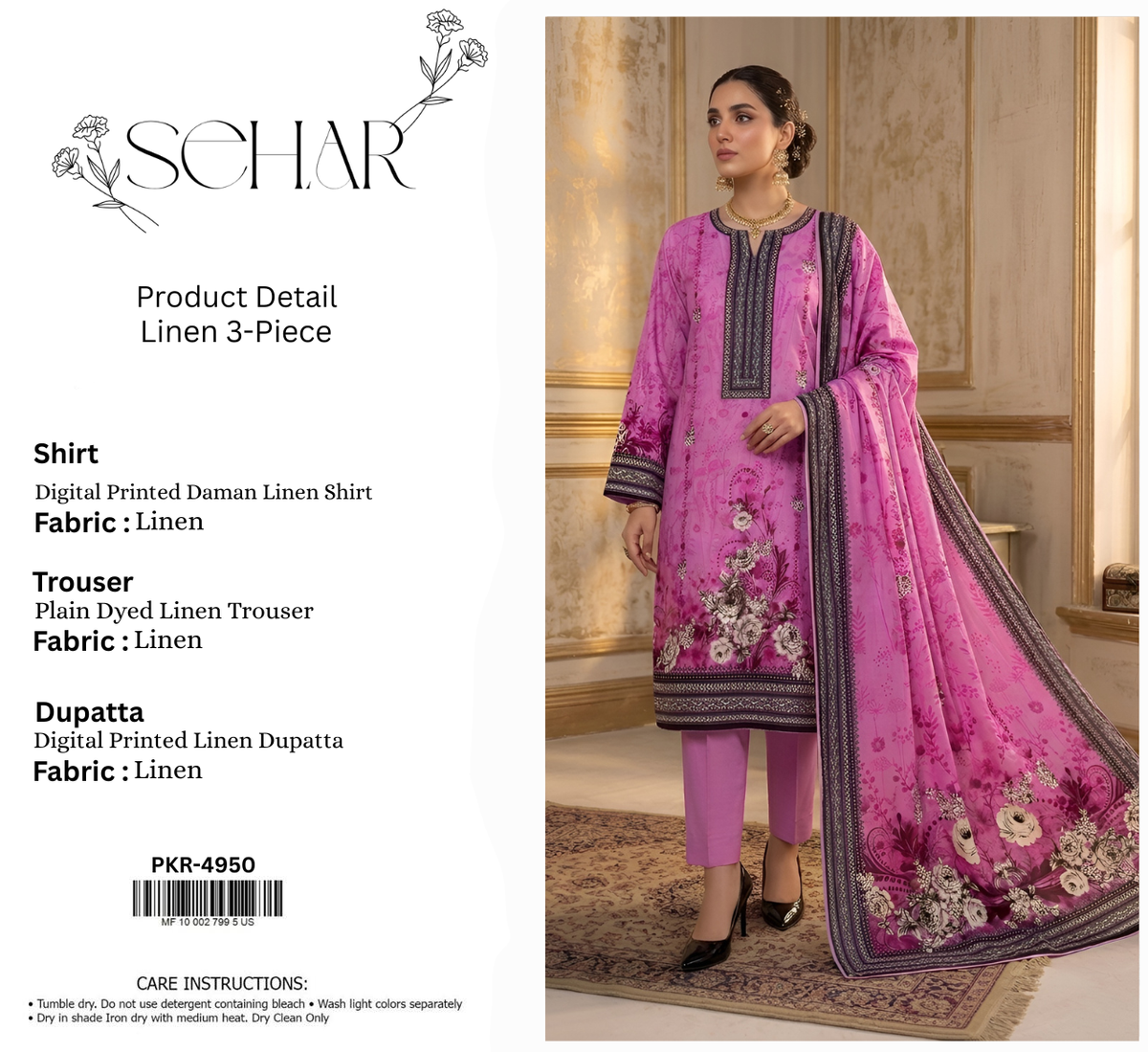 SEHAR LINEN 3-PIECE