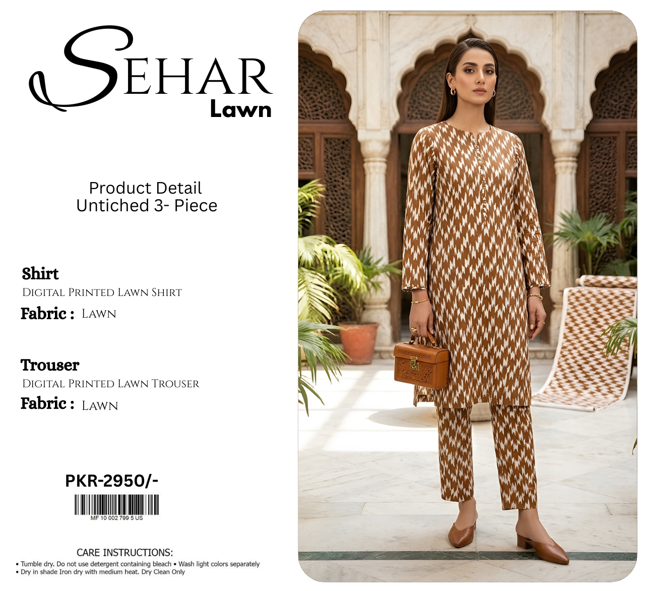 SEHAR LAWN TWO PIECE