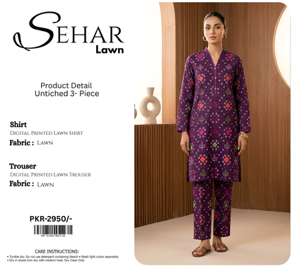 SEHAR LAWN TWO PIECE