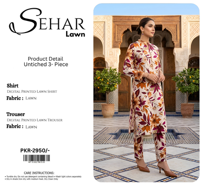 SEHAR LAWN TWO PIECE