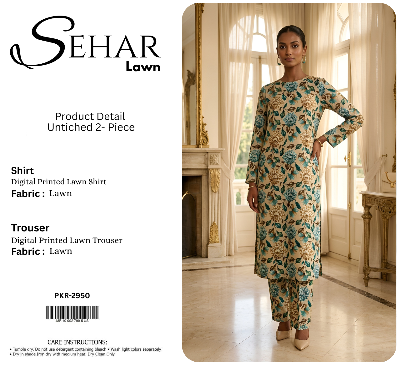 SEHAR LAWN TWO PIECE