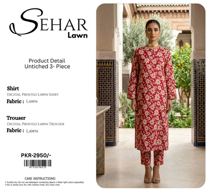SEHAR LAWN TWO PIECE
