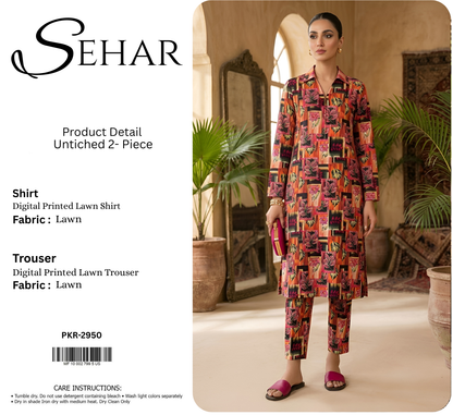 SEHAR LAWN TWO PIECE