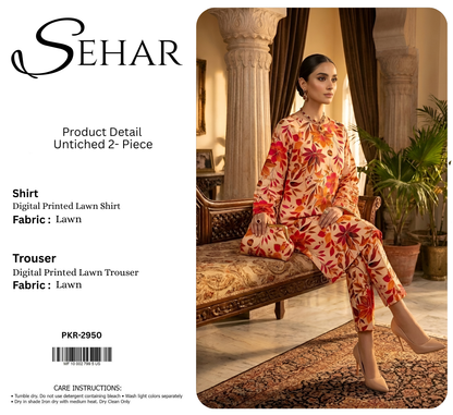 SEHAR LAWN TWO PIECE