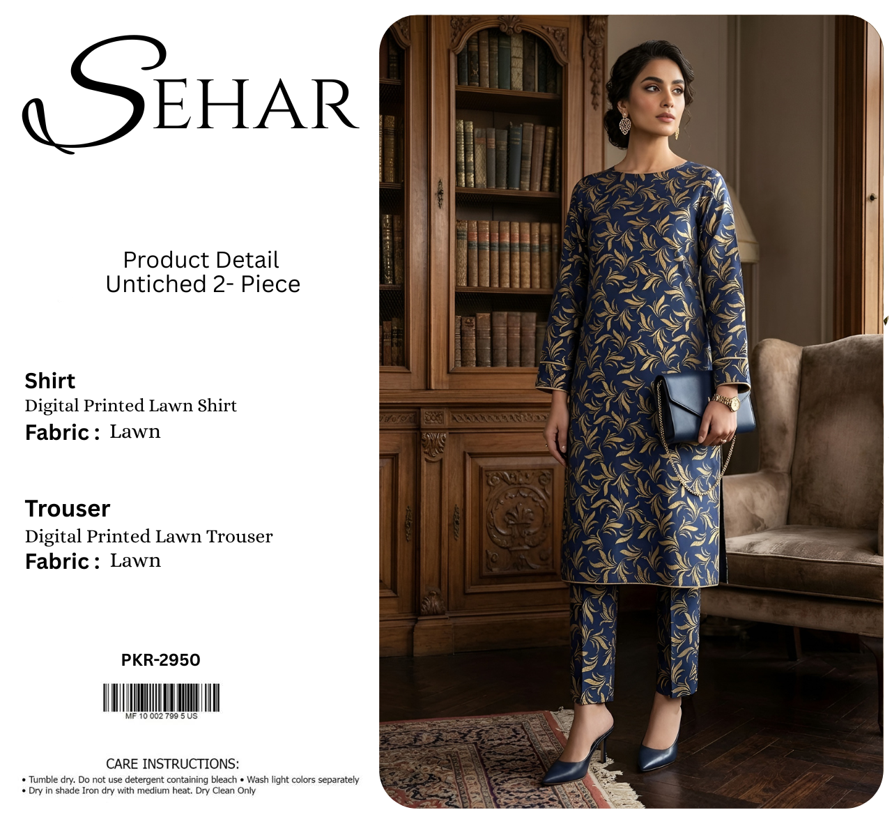 SEHAR LAWN TWO PIECE