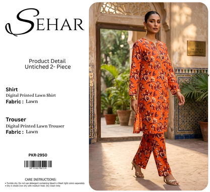 SEHAR LAWN TWO PIECE