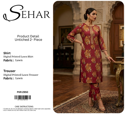 SEHAR LAWN TWO PIECE