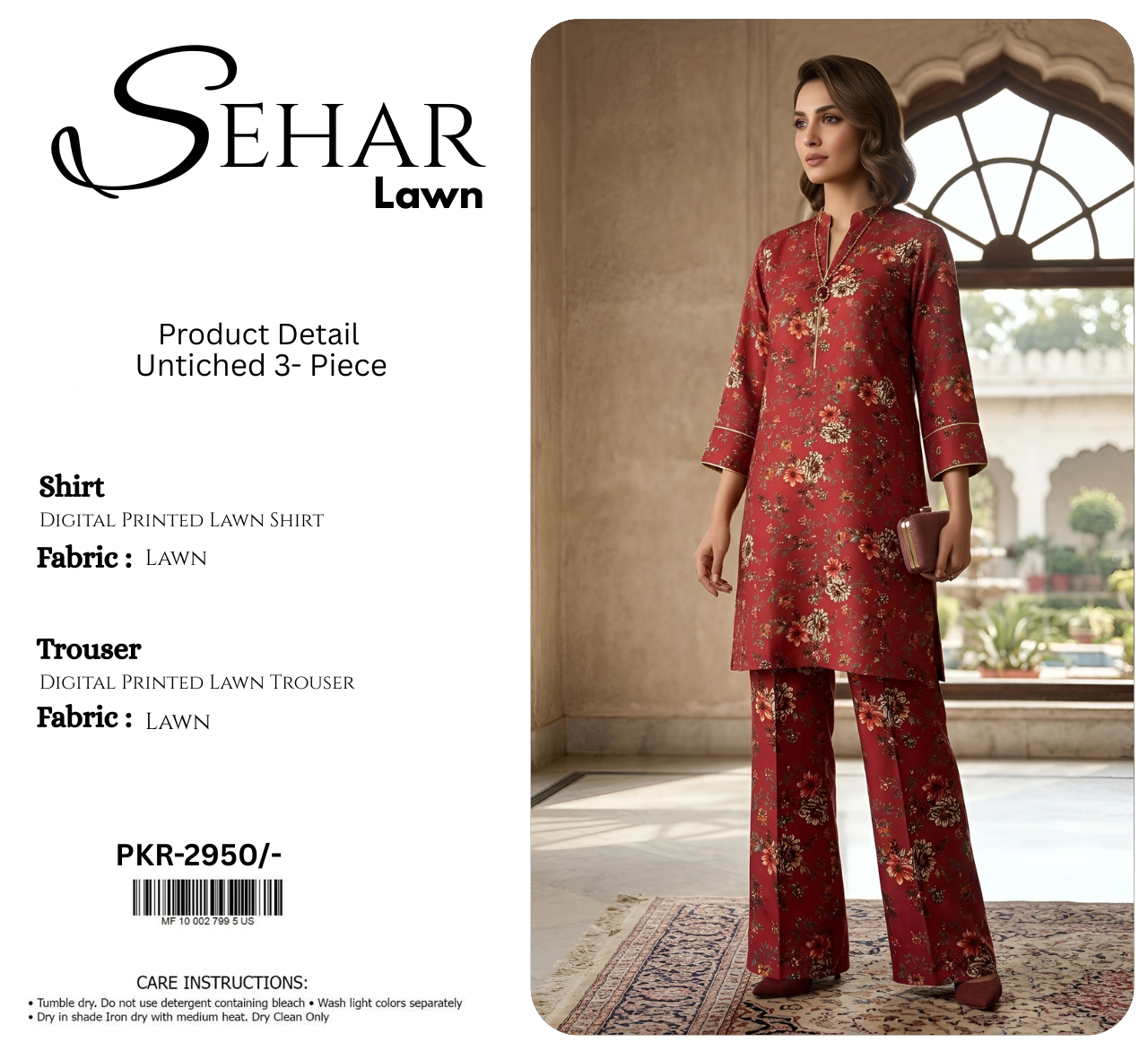 SEHAR LAWN TWO PIECE