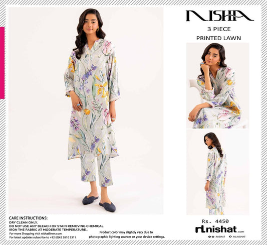 NISHAT LAWN THREE PIECE