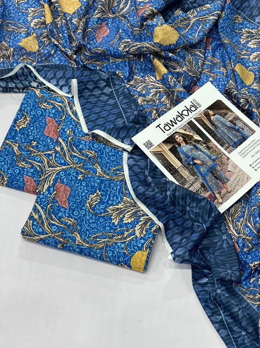 TAWAKAL LAWN THREE PIECE