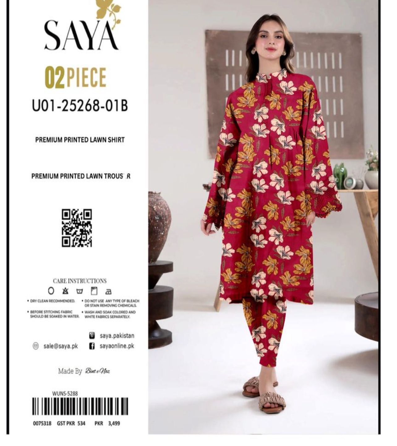 SAYA ALLOVER LAWN TWO PIECE