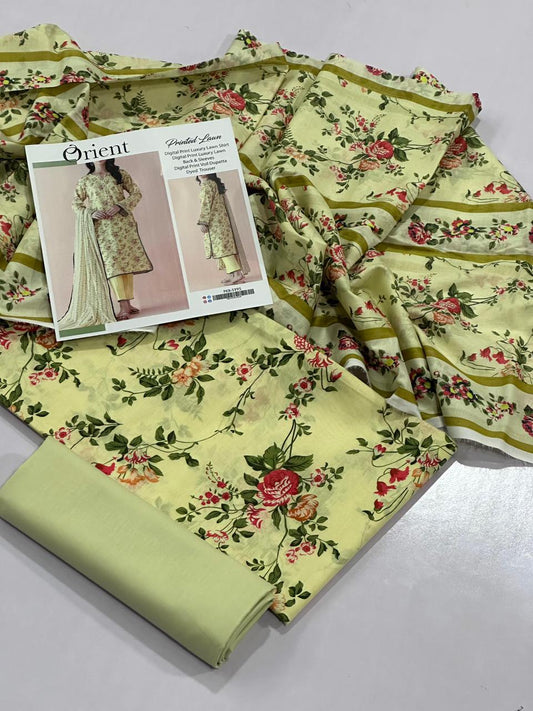 ORIENT LAWN THREE PIECE