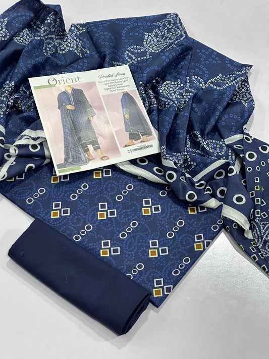 ORIENT LAWN THREE PIECE