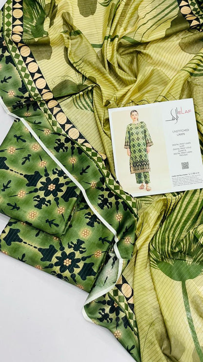 ELAF ALLOVER LAWN THREE PIECE