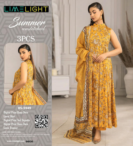 LIMELIGHT DORYA LAWN THREE PIECE