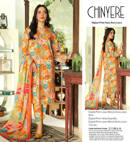 CHINYERE DORYA LAWN THREE PIECE