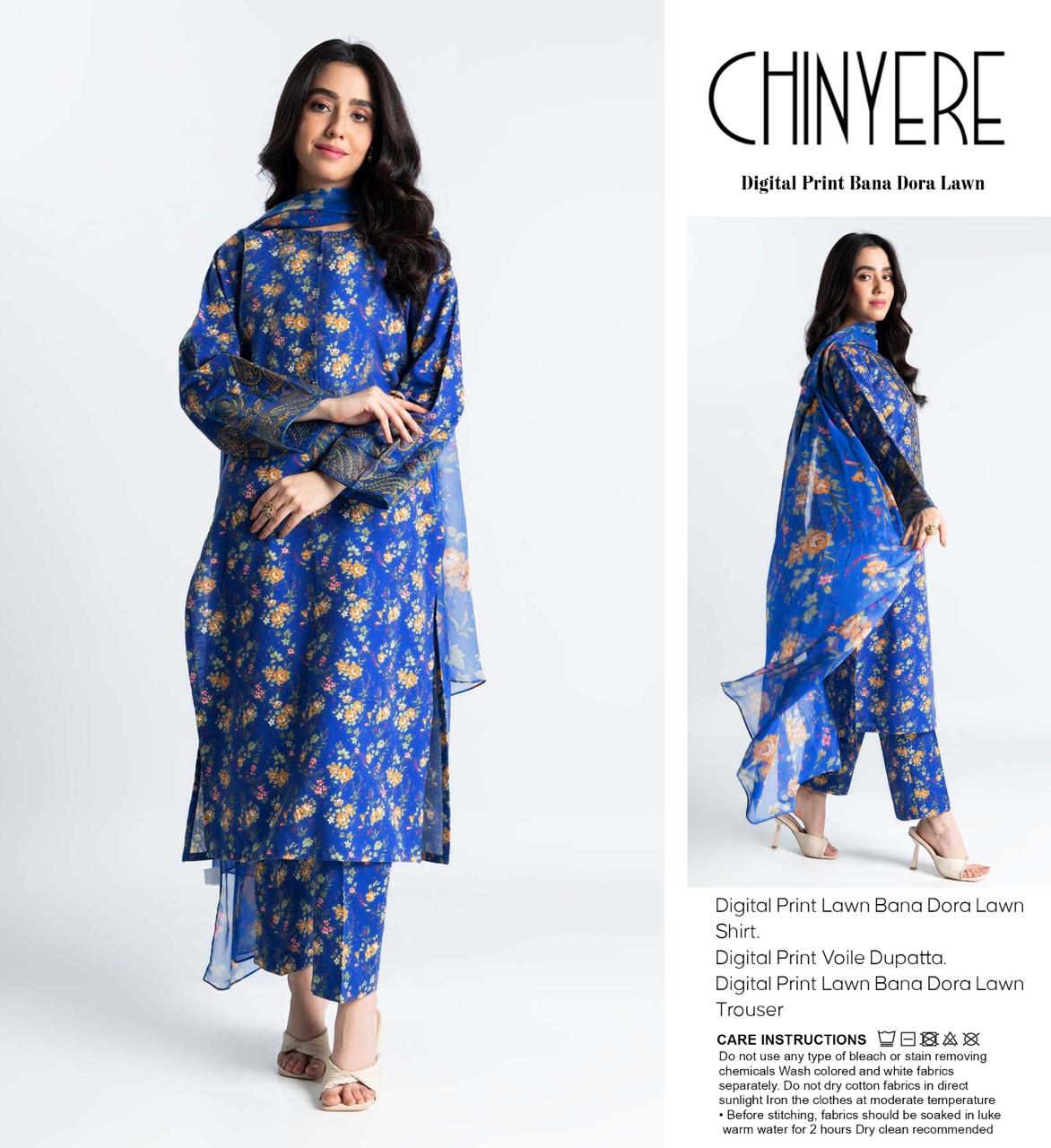 CHINYERE DORYA LAWN THREE PIECE