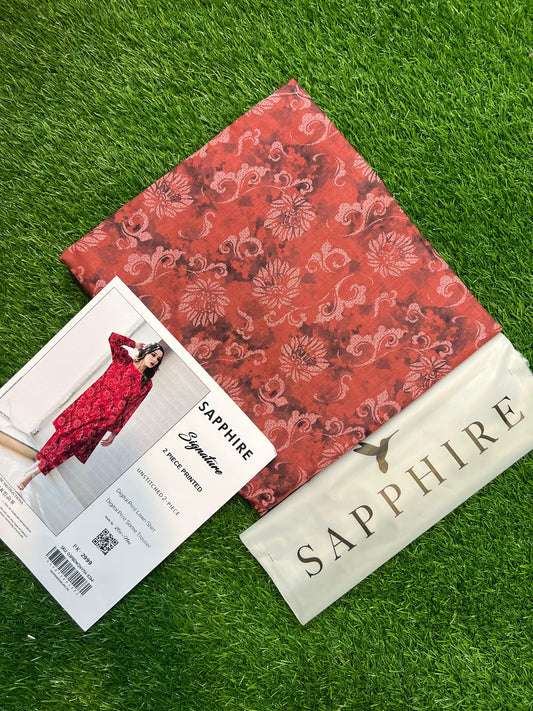 SAPPHIRE ALLOVER LAWN TWO PIECE