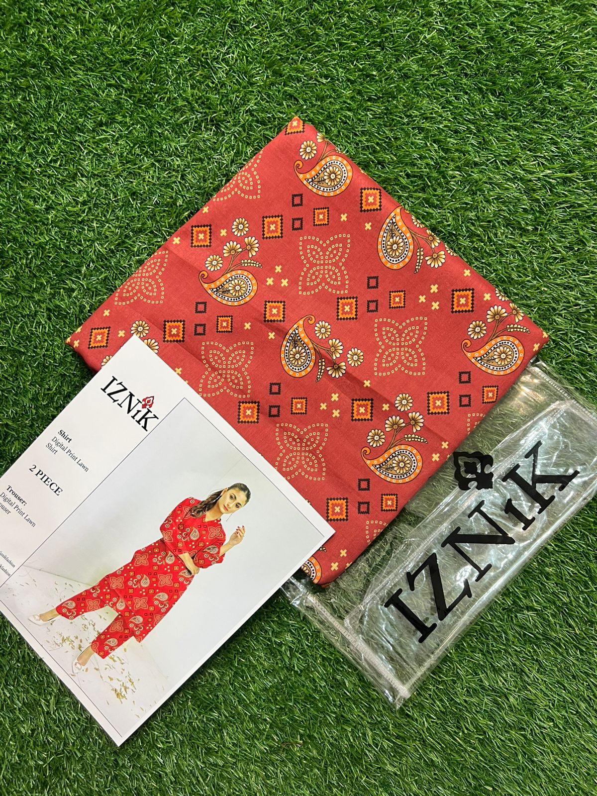 IZNIK ALLOVER LAWN TWO PIECE