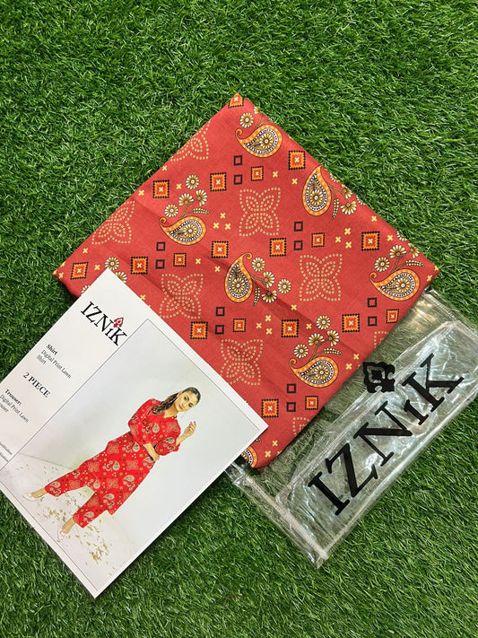 IZNIK ALLOVER LAWN TWO PIECE