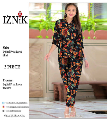 IZNIK ALLOVER LAWN TWO PIECE