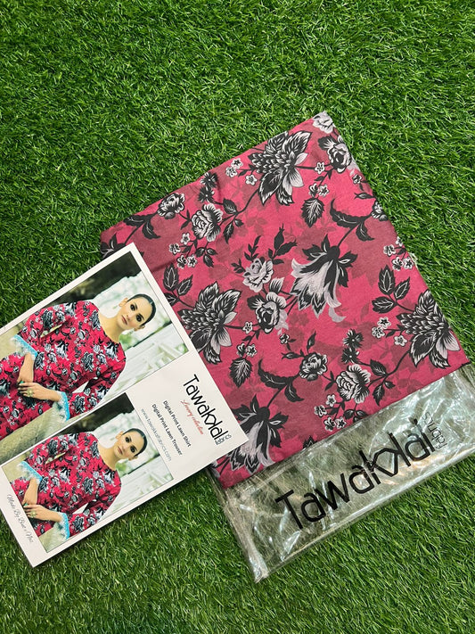 TAWAKAL ALLOVER LAWN TWO PIECE