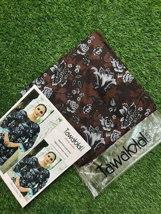 TAWAKAL ALLOVER LAWN TWO PIECE