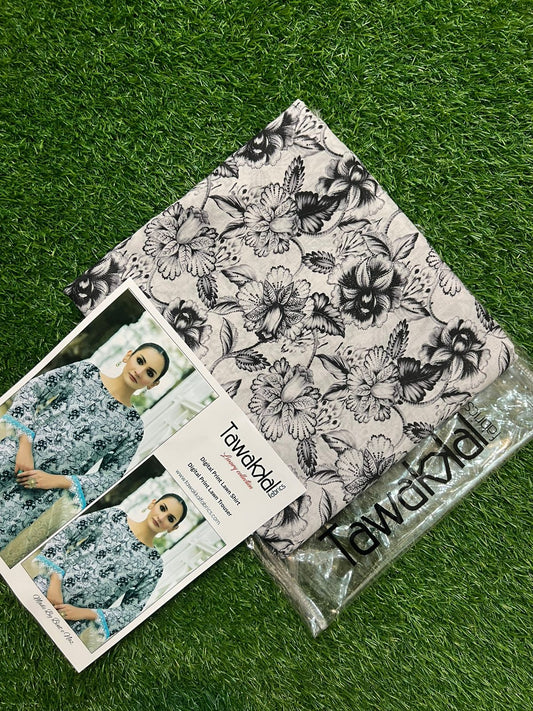 TAWAKAL ALLOVER LAWN TWO PIECE