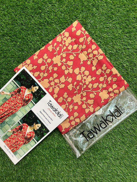 TAWAKAL ALLOVER LAWN TWO PIECE