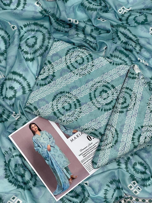 MARIA-B LAWN THREE PIECE