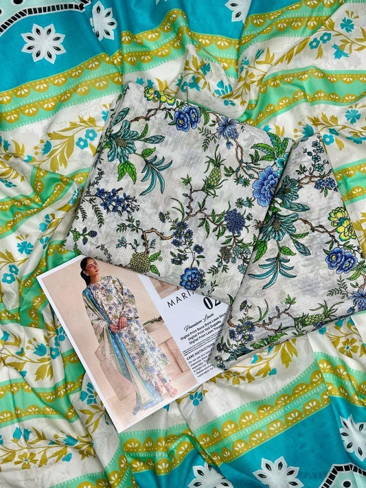 MARIA-B LAWN THREE PIECE