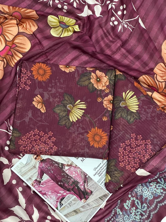 MARIA-B LAWN THREE PIECE