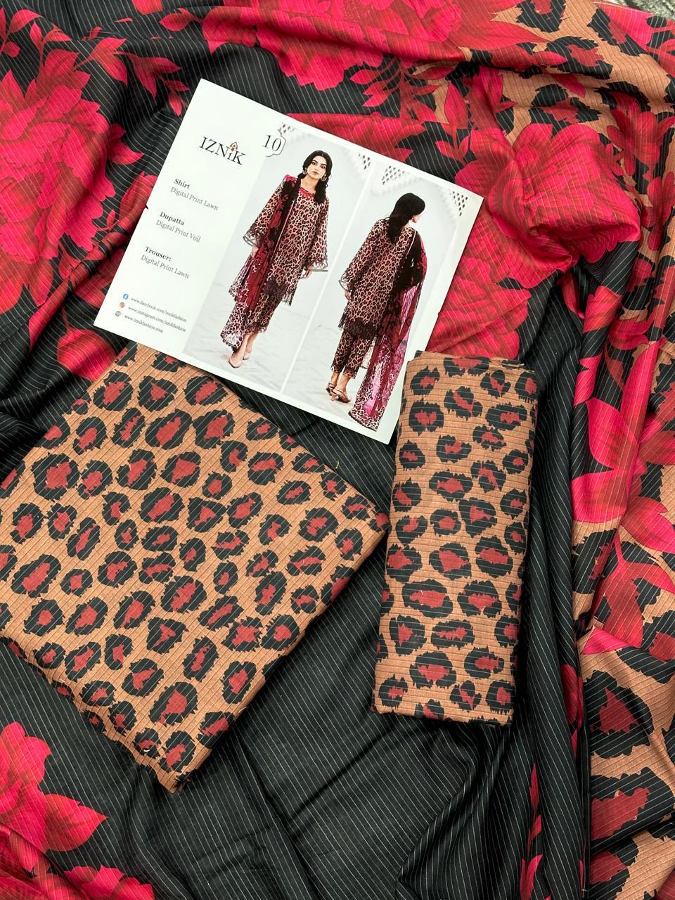 IZNIK LAWN THREE PIECE