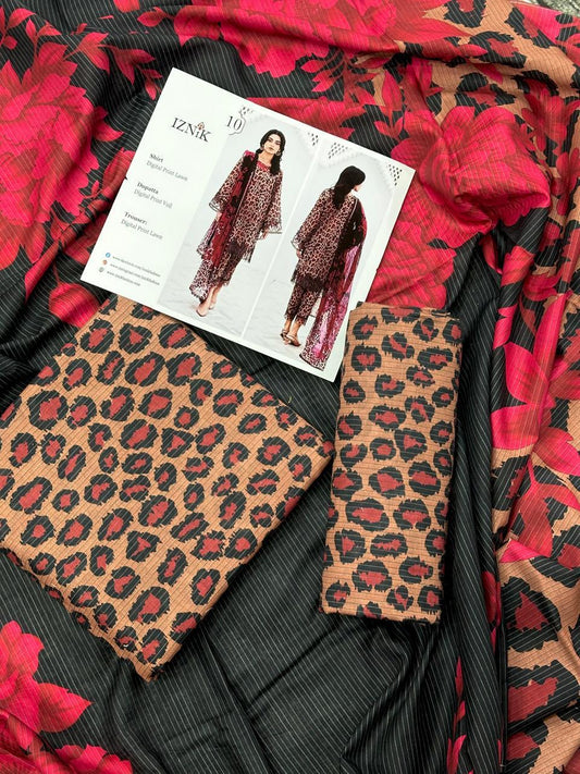 IZNIK LAWN THREE PIECE