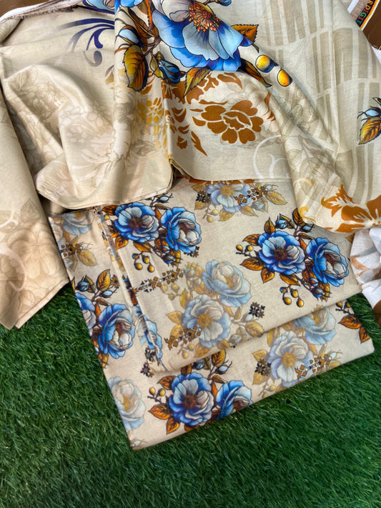 SAHAR DIGITAL LAWN THREE PIECE