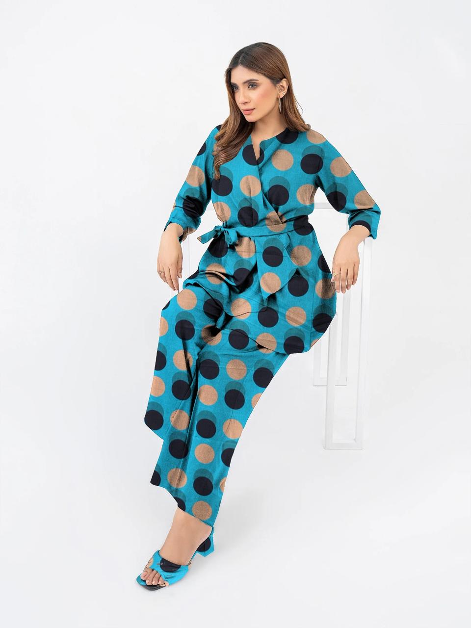 GUL AHMAD LINEN TWO PIECE ALLOVER