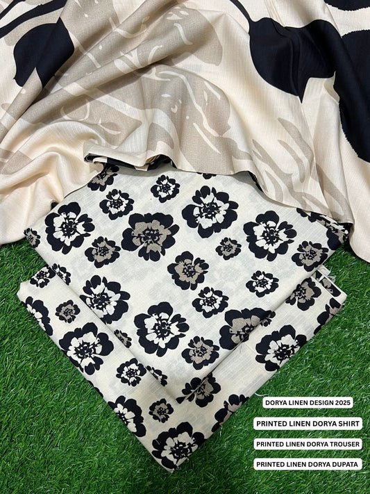 SEHAR DORYA LINEN THREE PIECE