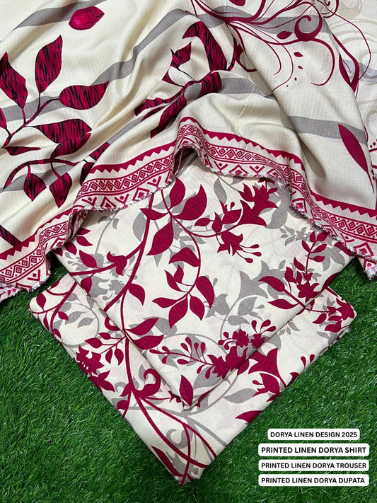 SEHAR DORYA LINEN THREE PIECE