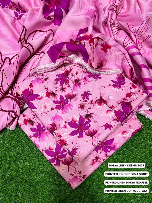 SEHAR DORYA LINEN THREE PIECE