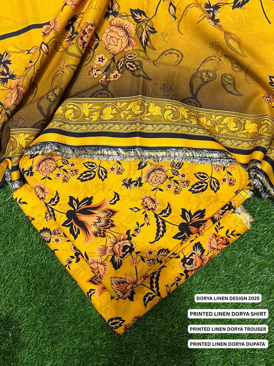 SEHAR DORYA LINEN THREE PIECE