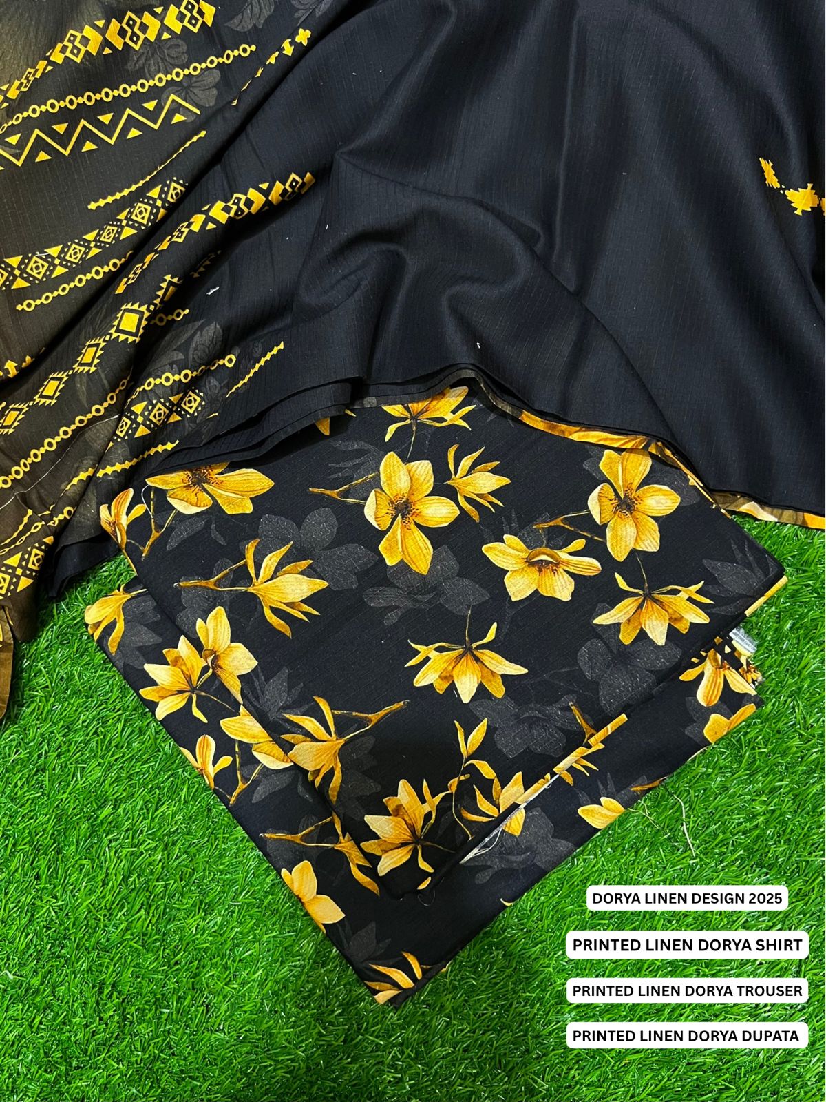 SEHAR DORYA LINEN THREE PIECE
