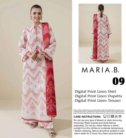 MARIA.B LINEN THREE PIECE