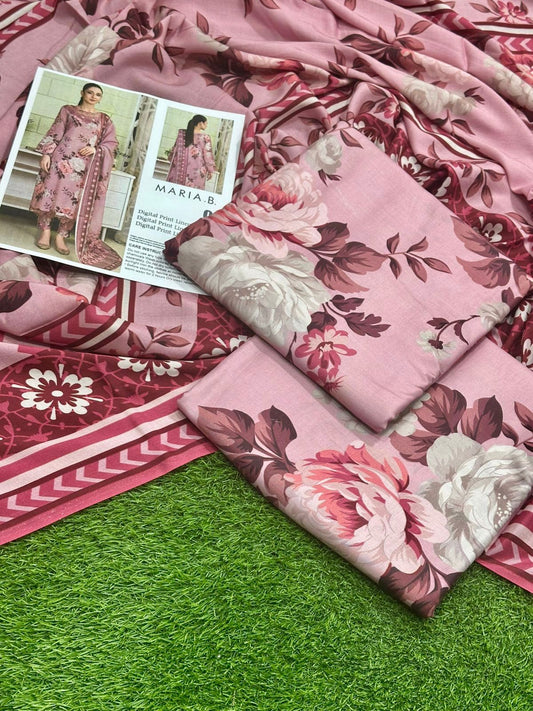 MARIA.B LINEN THREE PIECE