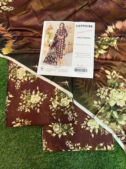 SAPPHIRE DORYA LINEN THREE PIECE
