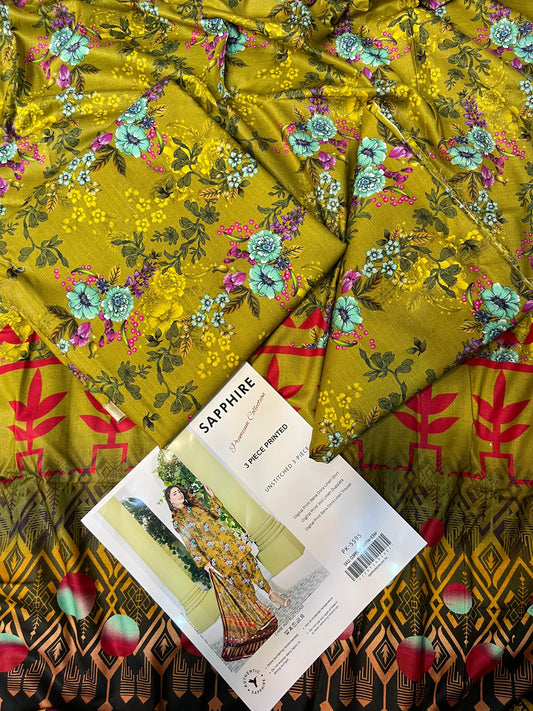 SAPPHIRE DORYA LINEN THREE PIECE