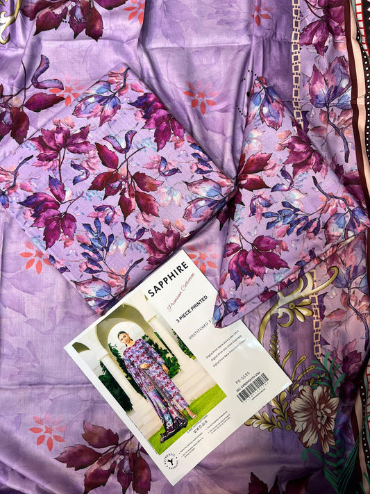 SAPPHIRE DORYA LINEN THREE PIECE