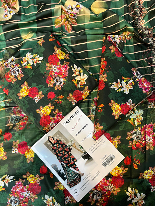 SAPPHIRE DORYA LINEN THREE PIECE
