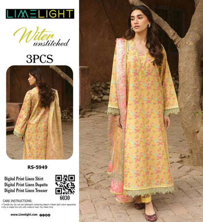 LIME LIGHT LINEN THREE PIECE